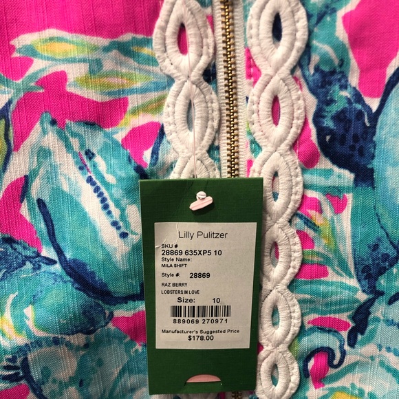 NWT Lilly Pulitzer Mila Shift - Size 10 Raz Berry - Picture 4 of 4